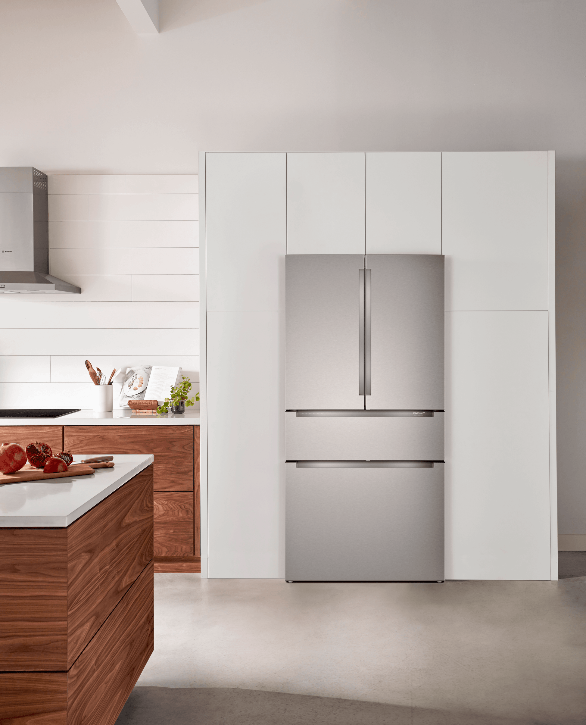Bosch B36CL84ENS 800 Series, French Door Bottom Freezer, Multi Door, 36'', Brushed Steel (With Anti-Fingerprint)