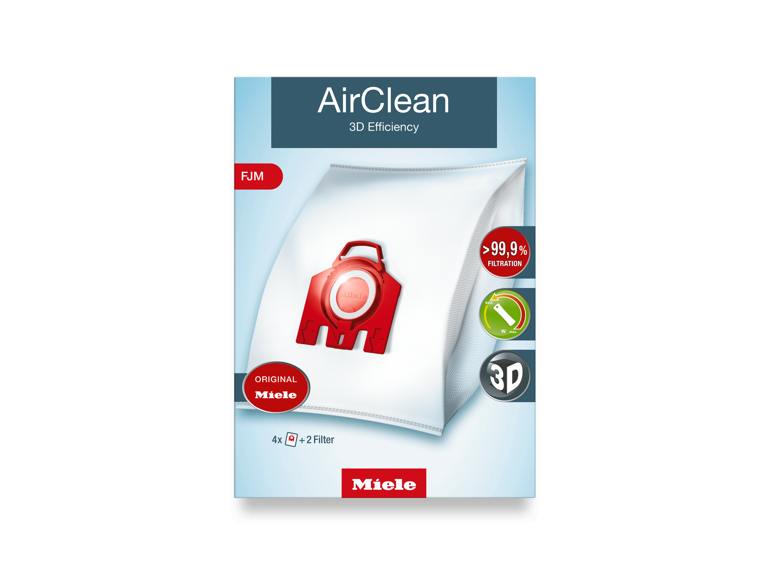 Miele FJMAIRCLEAN3D Airclean 3D Efficiency Fjm Dustbags - Ensures That Dust Picked Up Stays Inside The Machine.