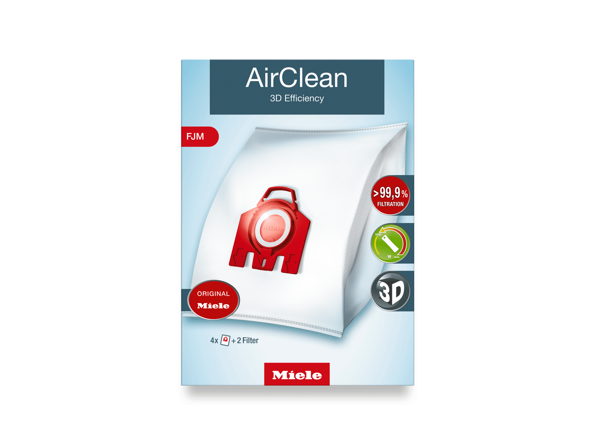 Miele FJMAIRCLEAN3D Airclean 3D Efficiency Fjm Dustbags - Ensures That Dust Picked Up Stays Inside The Machine.