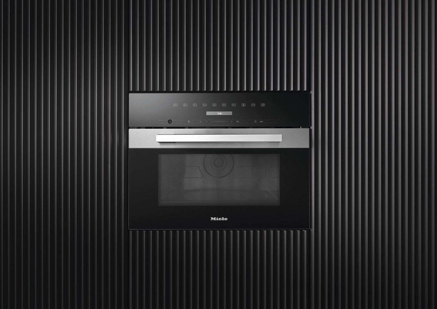 Miele M7240TCCTS M 7240 Tc Am Clean Touch Steel - Built-In Microwave Oven, 24" Width In A Design That Is The Perfect Complement With Controls On The Top.