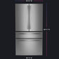 Ge Appliances PGD29BYTFS Ge Profile™ Series Energy Star® 29 Cu. Ft. Smart Fingerprint Resistant 4-Door French-Door Refrigerator With Door In Door