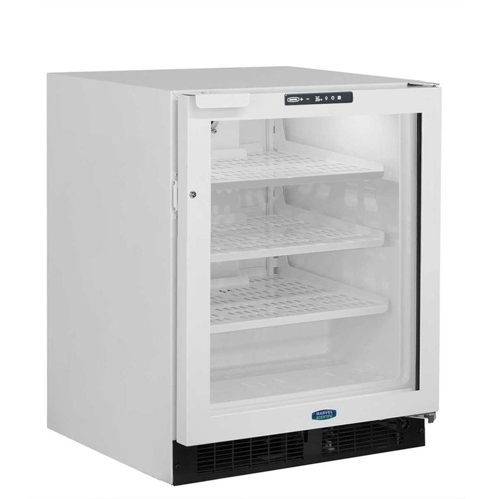 Marvel MSRE224WG81A 24 Inch Ada Height General Purpose All-Refrigerator With BrightshieldU2122 - Yes, Door Style - White Frame Glass