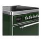 Ilve UMIB30QNR3EGC Ilve Umib30Qnr3Egc Majestic Iii 30 Inch Induction Range With 4 Elements, 4 Cu. Ft. Oven Capacity (Solid Door, Emerald Green, Chrome)