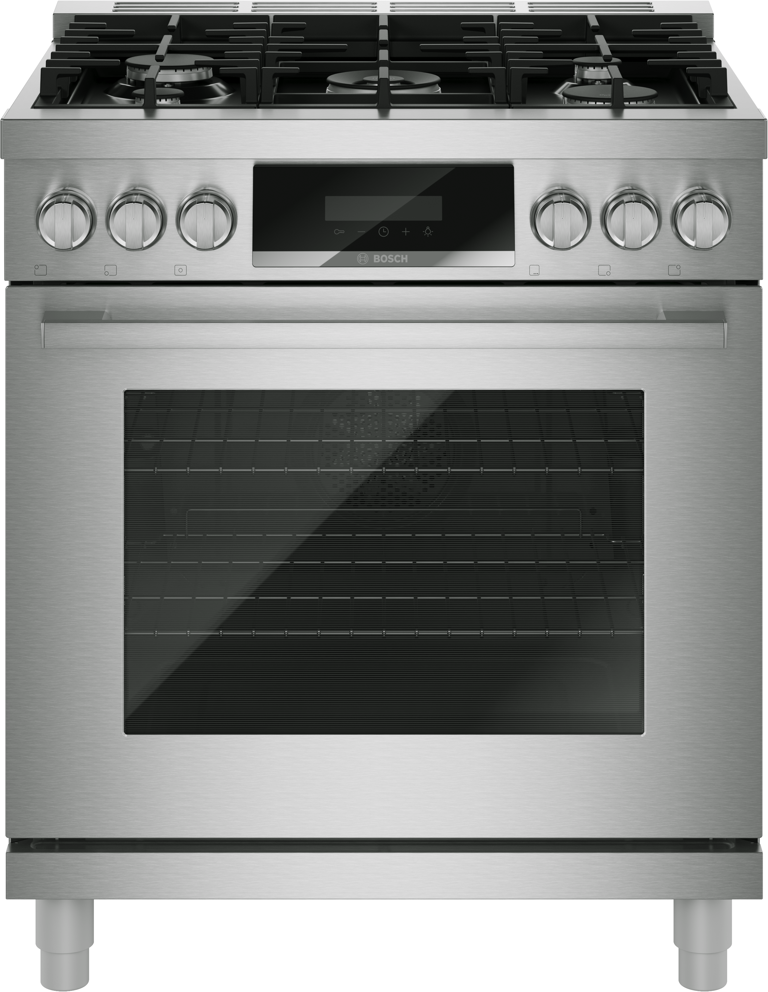 Bosch HDS8057U 800 Series, Dual Fuel Freestanding Range, 30'', Stainless Steel