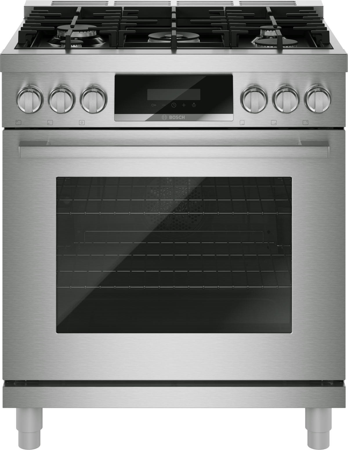Bosch HDS8057U 800 Series, Dual Fuel Freestanding Range, 30'', Stainless Steel