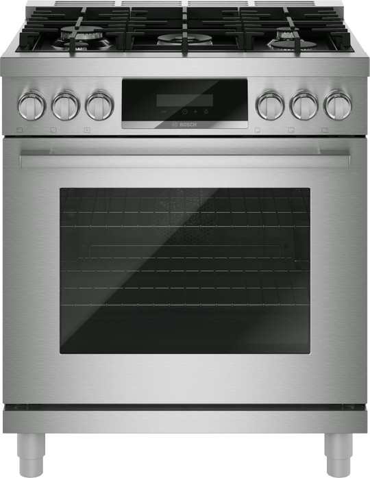 Bosch HDS8057U 800 Series, Dual Fuel Freestanding Range, 30'', Stainless Steel
