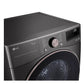 Lg DLHC4002B 7.4 Cu. Ft. Ultra Large Capacity Heat Pump Ventless Dryer, Wi-Fi Connectivity Black Steel