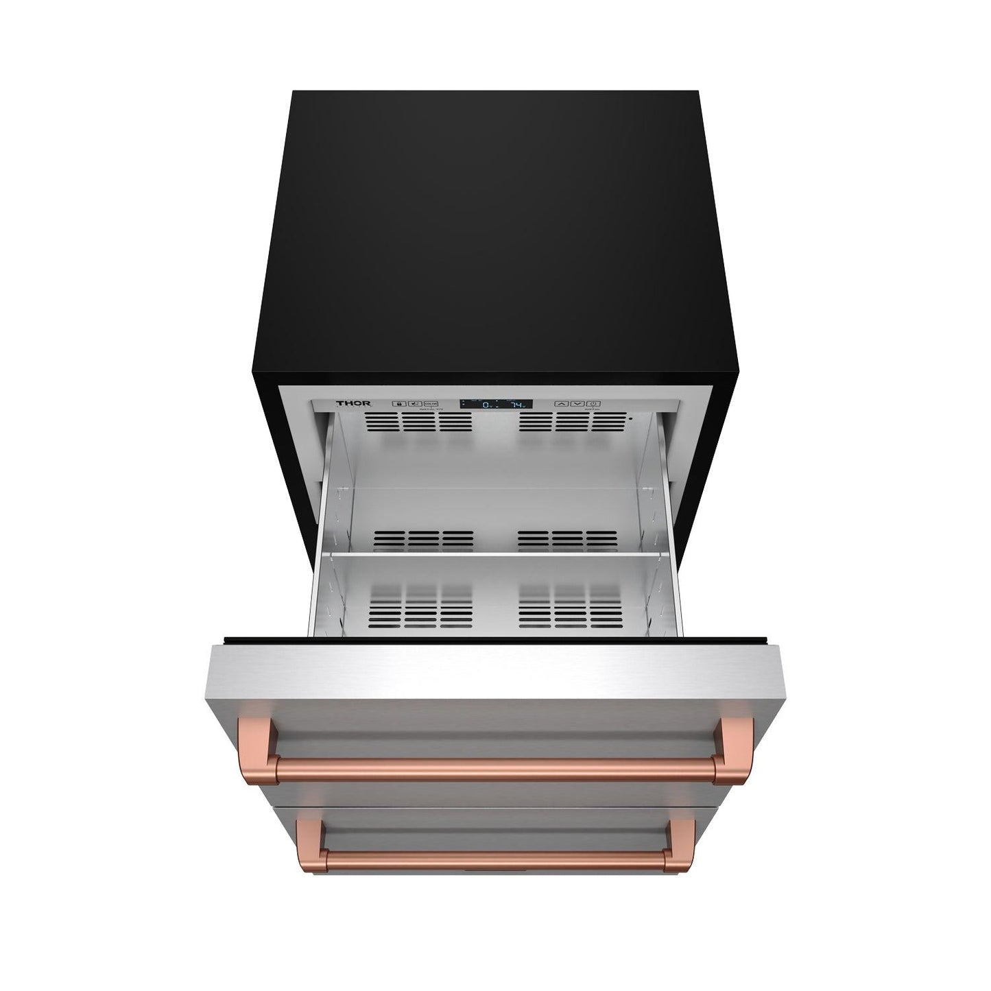 Thor Kitchen RZ24URSG 24 Inch Undercounter Built-In / Freestanding Drawer Freezer - Stainless Steel/Rose Gold Gordon Ramsay Series