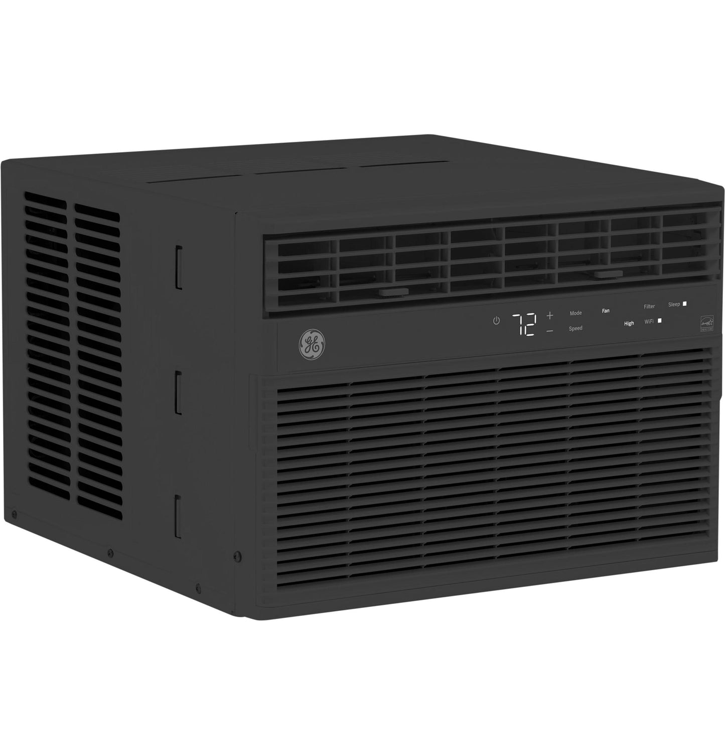 Ge Appliances AHEU08BC Ge® Energy Star® 8,000 Btu Smart Electronic Window Air Conditioner For Medium Rooms Up To 350 Sq. Ft., Black