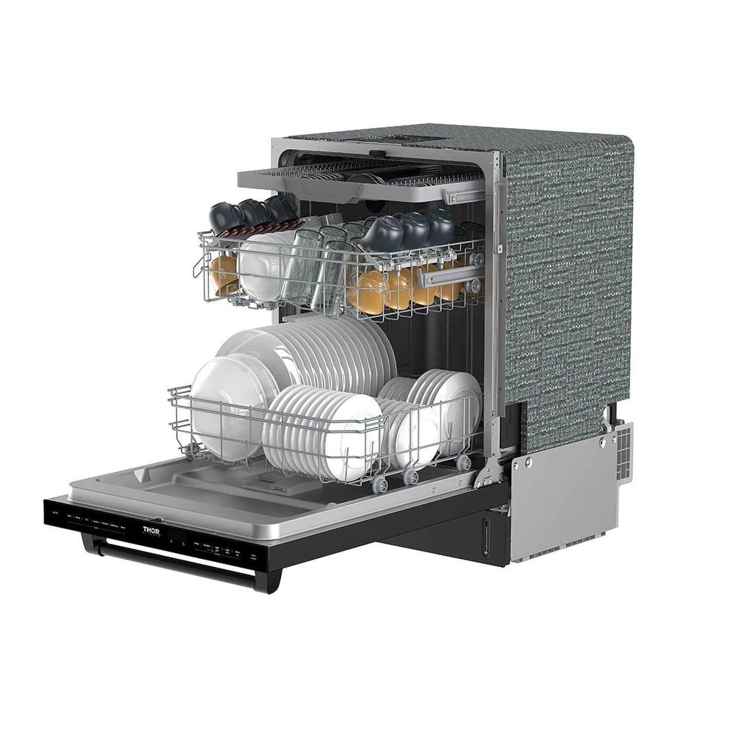 Thor Kitchen TDW24C7B 24 Inch Top Control Built-In Dishwasher In Black