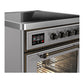 Ilve UMIB30NR3SSB Ilve Umib30Nr3Ssb Majestic Iii 30 Inch Induction Range With 4 Elements, 4 Cu. Ft. Oven Capacity (Triple Glass Door, Stainless Steel, Burnished)