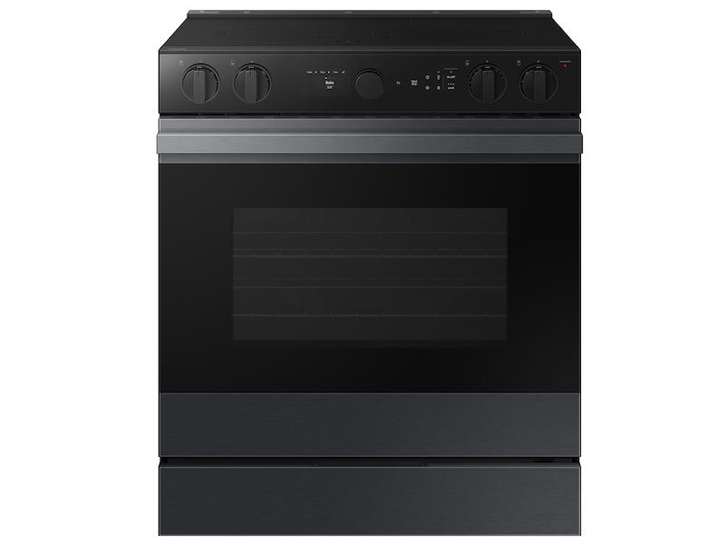 Samsung NSE6DG8500MT Bespoke 6.3 Cu. Ft. Smart Slide-In Electric Range With Air Sous Vide & Air Fry In Matte Black Steel