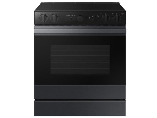 Samsung NSE6DG8500MT Bespoke 6.3 Cu. Ft. Smart Slide-In Electric Range With Air Sous Vide & Air Fry In Matte Black Steel