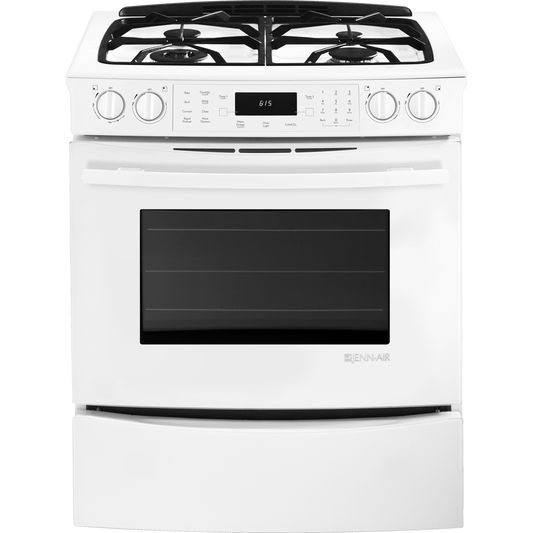 Jennair JGS8850CDW 30" Slide-In Gas Range With Convection