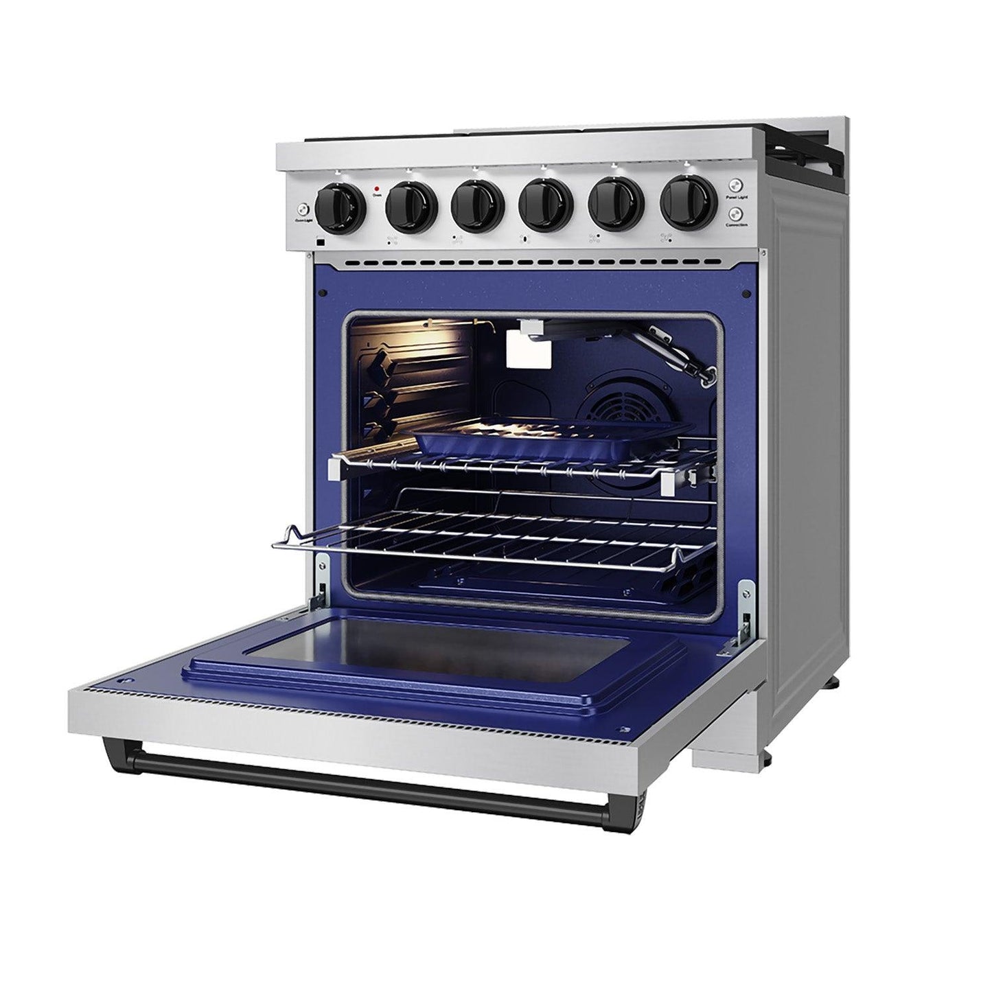 Thor Kitchen RSG30PLPBLK 30 Inch Professional Liquid Propane With Precision Knob Control In Stainless Steel/Black
