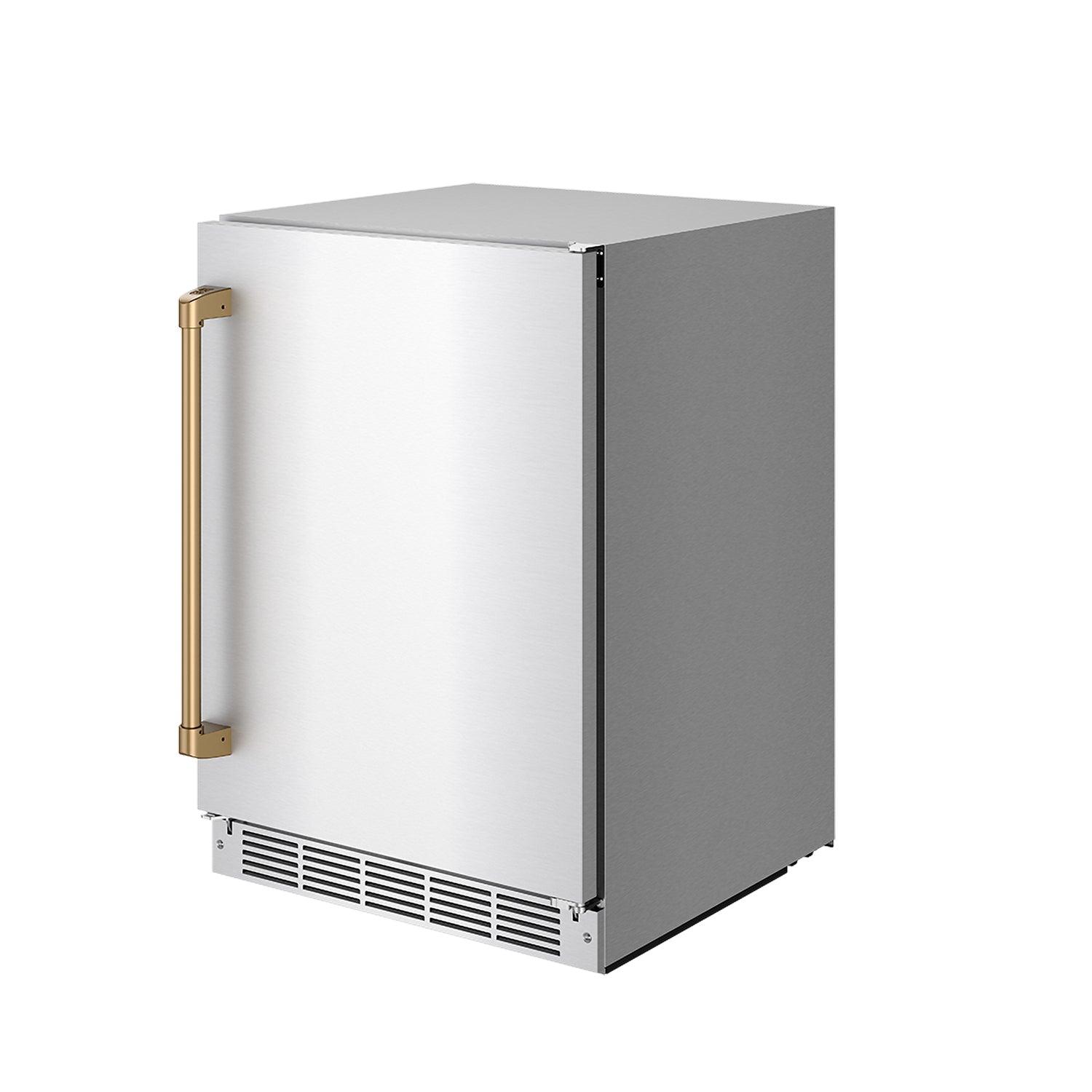 Thor Kitchen RBC24SSDBRZ Gordon Ramsay Collection 24 Inch Outdoor Undercounter Beverage Cooler In Stainless Steel/Bronze