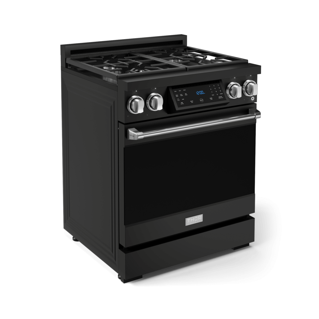 Thor Kitchen RSG30BLPSS 30 Inch Professional Lp Range With Tilt Panel Touch Control In Matte Black/Stainless Steel Gordon Ramsay Series - Rsg30Blp-Ss