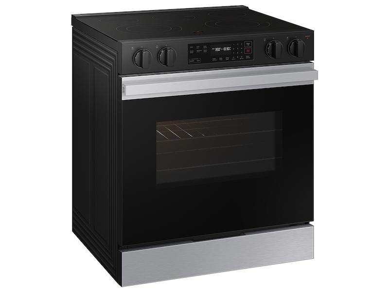 Samsung NSE6DG8100SR Bespoke 6.3 Cu. Ft. Smart Slide-In Electric Range With Precision Knobs In Stainless Steel