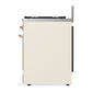 Ilve UM30NR3AWP Ilve Um30Nr3Awp Majestic Iii 30 Inch Dual Fuel Range With 5 Black Brass Burners, Dual Function Burner Up To 25,000 Btu (Natural Gas, Triple Glass Door, Antique White, Copper)