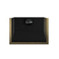 Forno FRHWM507836BLK Forno Vittorio 36-Inch Wall Mount Range Hood, Black With Antique Brass Trim, 424 Cfm Airflow, Dishwasher-Safe Baffle Filters, Remote Control, 3-Speed Fan, Bright Led Lighting.