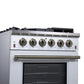 Forno FFSGS623930WHT Forno Massimo 30-Inch White Freestanding Gas Range, 5 Burners, True Convection Oven
