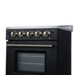 Forno FFSEL606924BLK Forno Loiano 24 Inch Freestanding Electric Range In Black