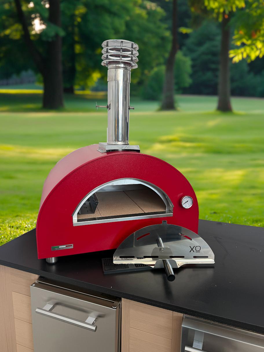 Xo Appliance XOPIZZA1WRO Countertop Wood-Fired Oven In Red