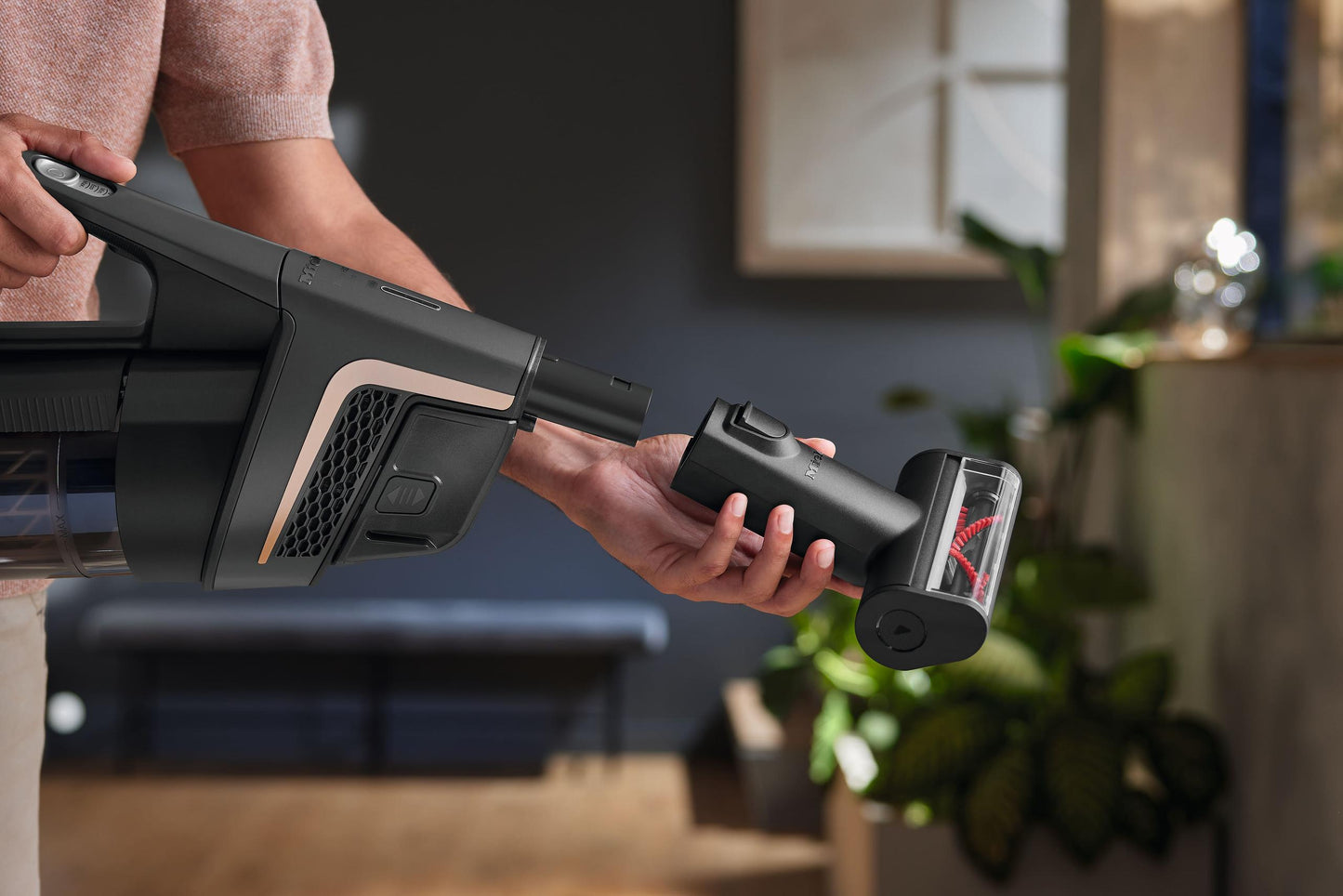 Miele HXEC10 Compact Handheld Brush - Ideal For Cleaning Carpets, Upholstery, And Car Seats.