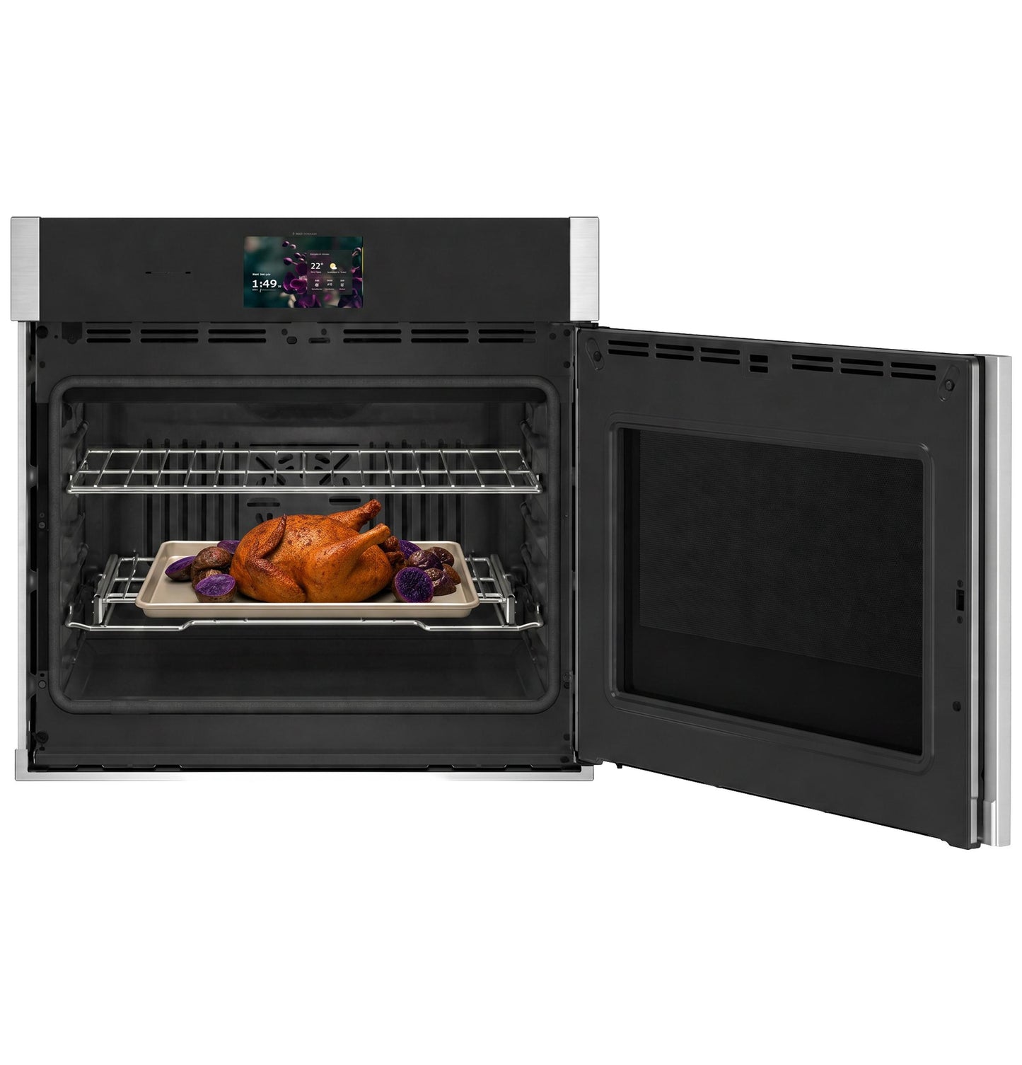 Ge Appliances PTS700RSZSS Ge Profile™ 30" Smart Built-In Convection Single Wall Oven With Right-Hand Side-Swing Doors