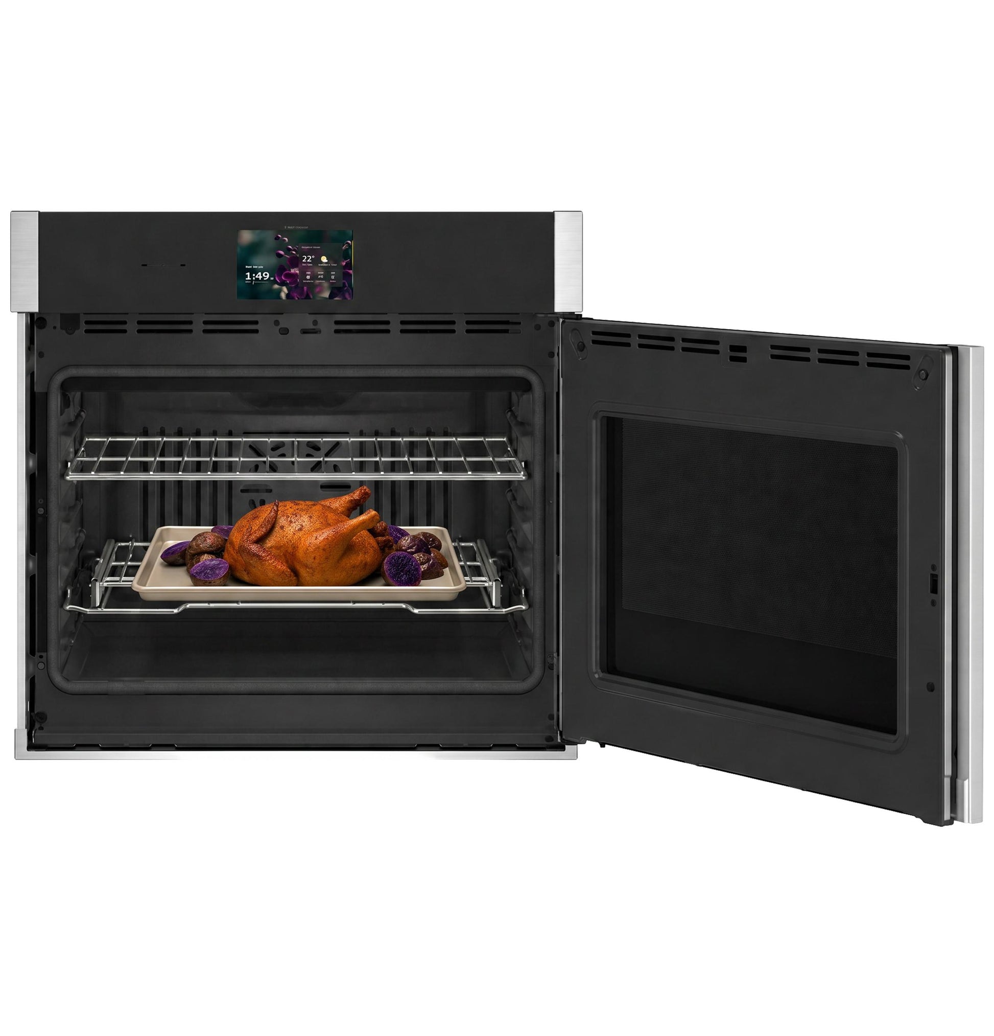 Ge Appliances PTS700RSZSS Ge Profile™ 30" Smart Built-In Convection Single Wall Oven With Right-Hand Side-Swing Doors