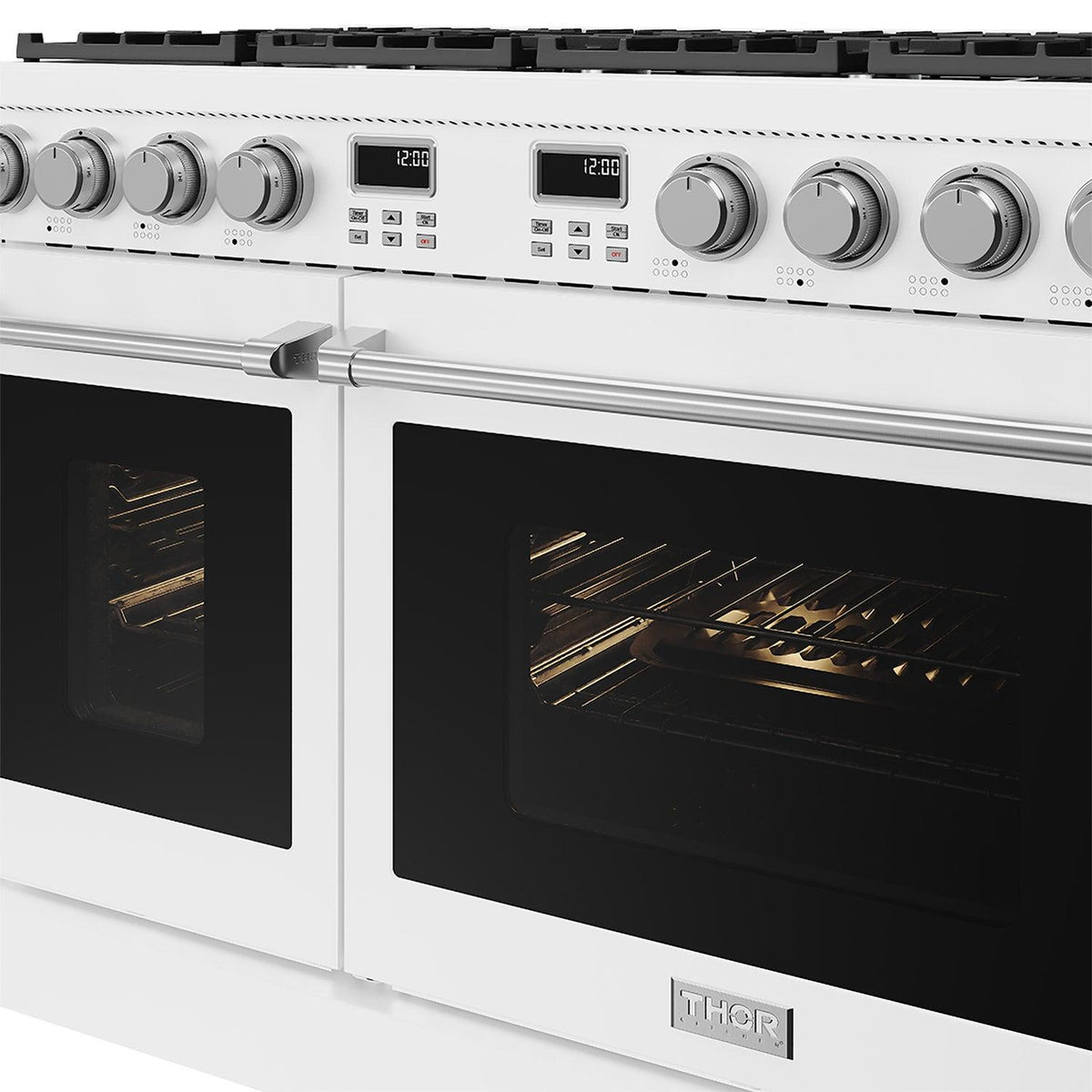 Thor Kitchen ARG48W 48 Inch Contemporary Professional Gas Range In White