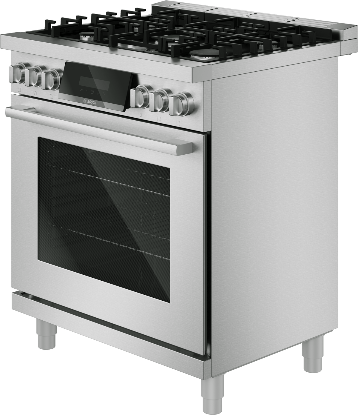 Bosch HDS8057U 800 Series, Dual Fuel Freestanding Range, 30'', Stainless Steel