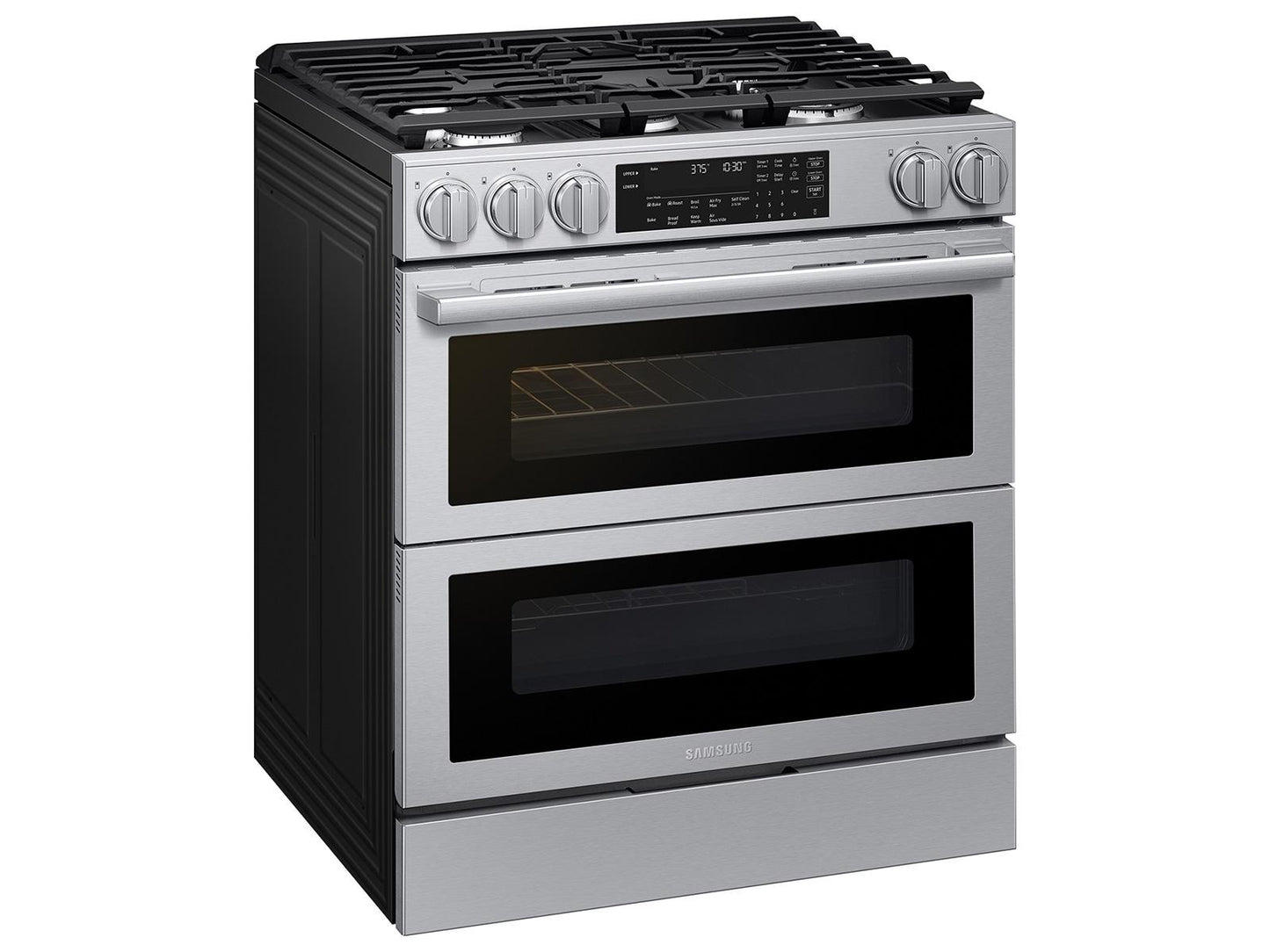 Samsung NSG90H60DRAA Bespoke Smart Slide-In Gas Range Flex Duo™ Oven Pro Style Design Dual True Convection
