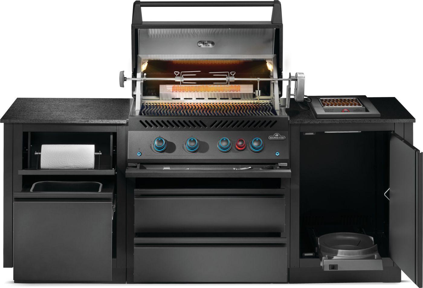 Napoleon Bbq ODK300BIG32RBPMK1 Oasis 300 Outdoor Kitchen, Built-In 700 Series 32 With Soft Close , Propane, Matte/Matt Black