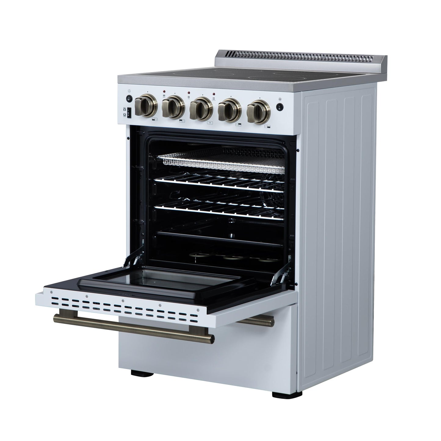 Forno FFSEL606924WHT Forno Loiano 24 Inch Freestanding Electric Range In White