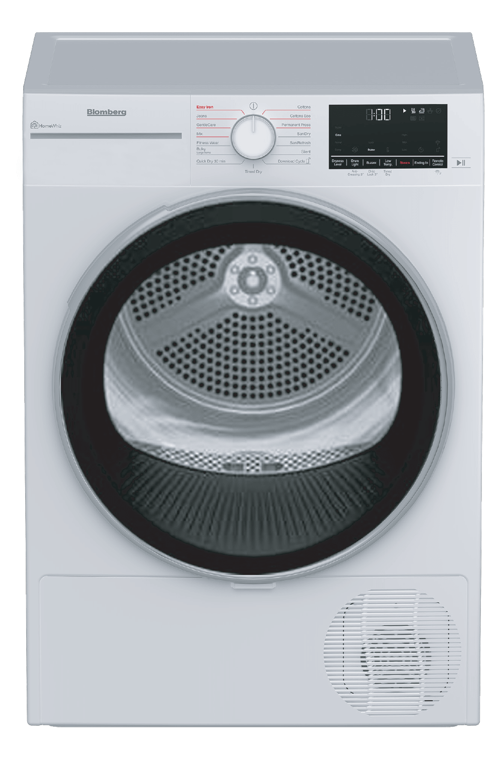 Blomberg Appliances DHP24404W3 24" Compact Heat Pump Ventless Dryer 4.5 Cu-Ft, White Door Ring, White. Rated Energy Star Most Efficient 2024