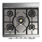 Ilve UM30NR3BGCLP Ilve Um30Nr3Bgclp Majestic Iii 30 Inch Dual Fuel Range With 5 Black Brass Burners, Dual Function Burner Up To 25,000 Btu (Liquid Propane, Triple Glass Door, Blue Grey, Chrome)