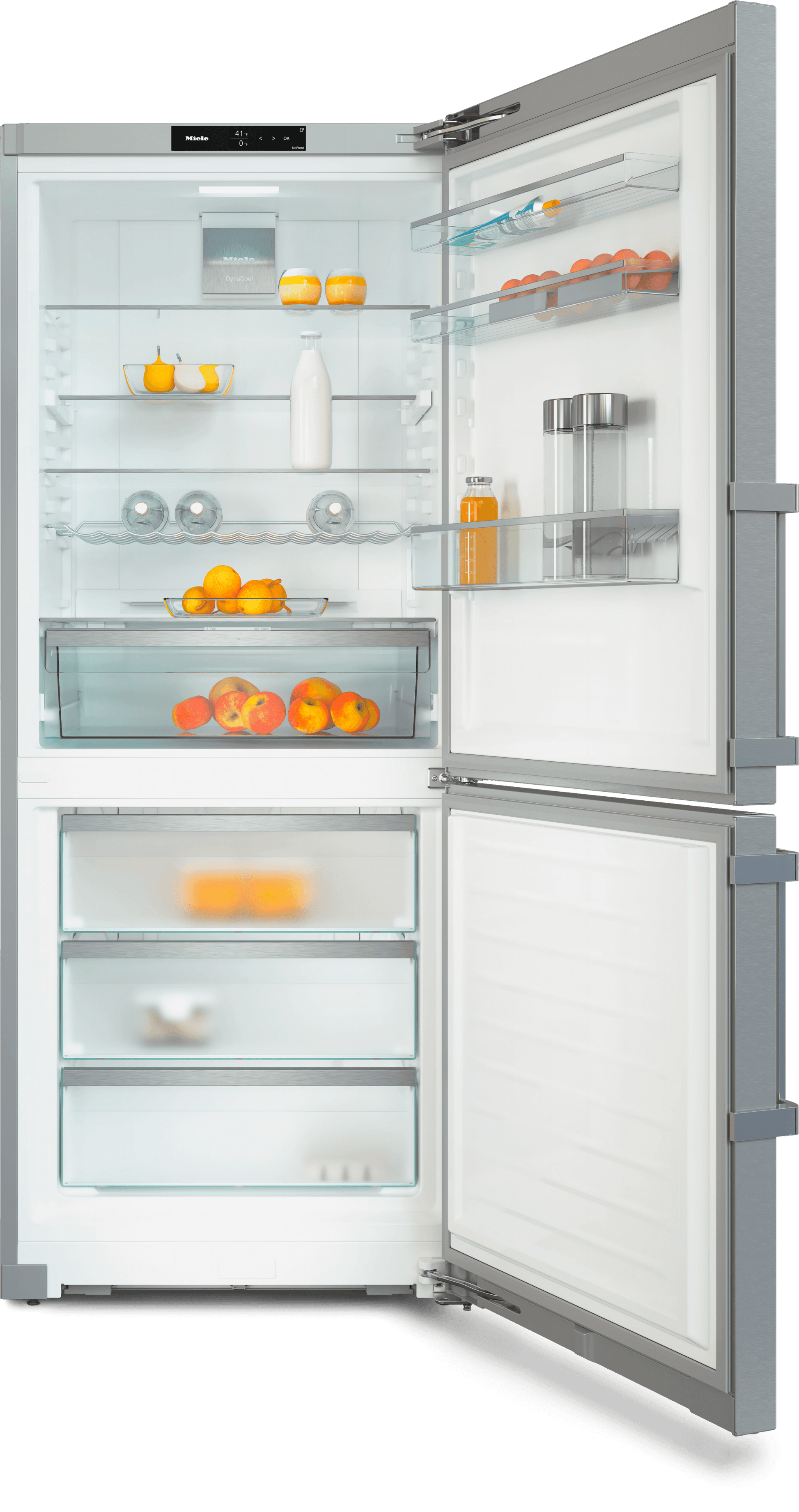 Miele KFN4776ED Kfn 4776 Ed - Freestanding Fridge-Freezer With Dailyfresh And Nofrost In 30'' Width For A Lot Of Storage Space.