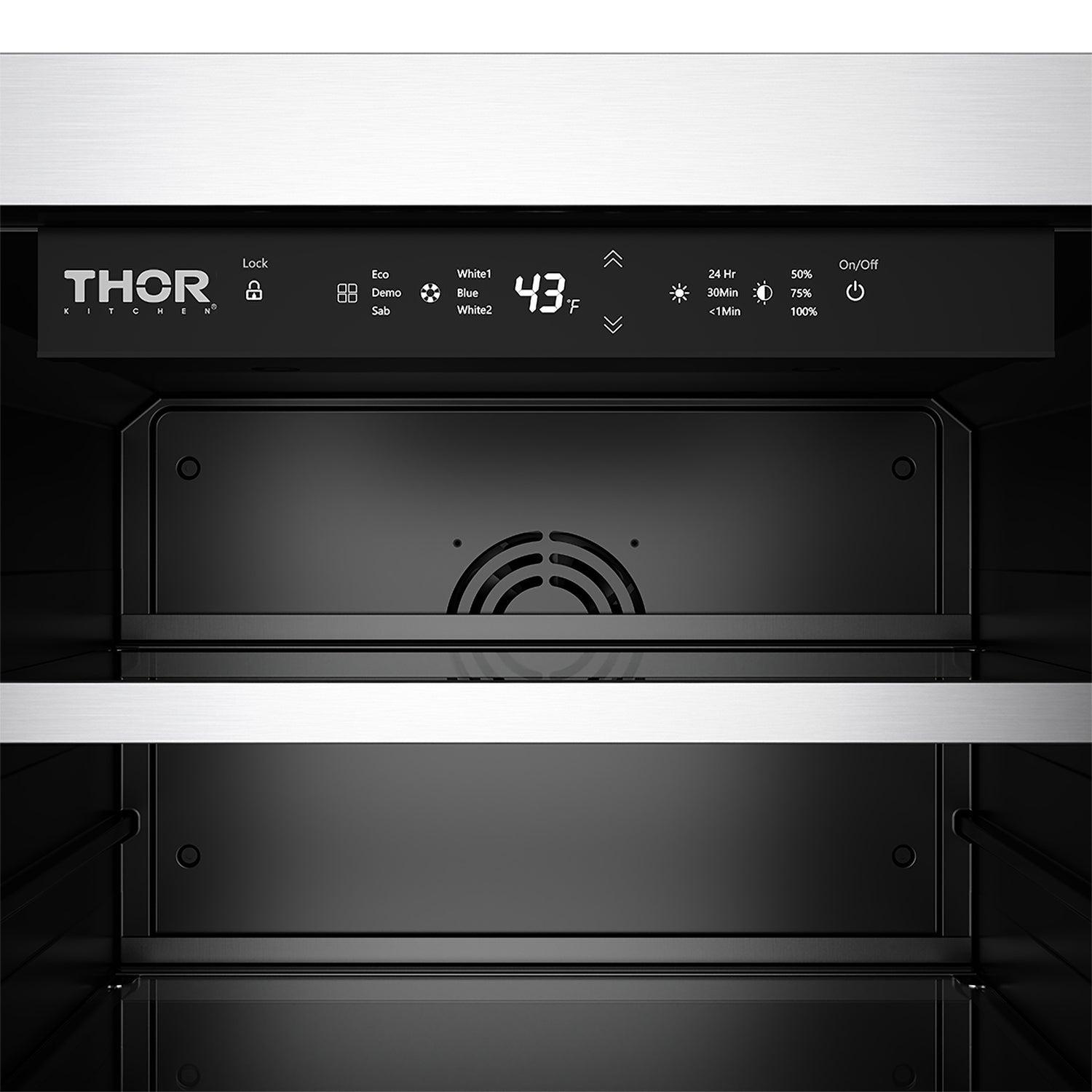Thor Kitchen RBC24SSD Gordon Ramsay Collection 24 Inch Outdoor Undercounter Beverage Cooler In Stainless Steel