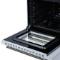 Forno FFSGS627224WHT Forno Breno 24 Inch Freestanding Gas Range In White With Antique Brass, Compact Design