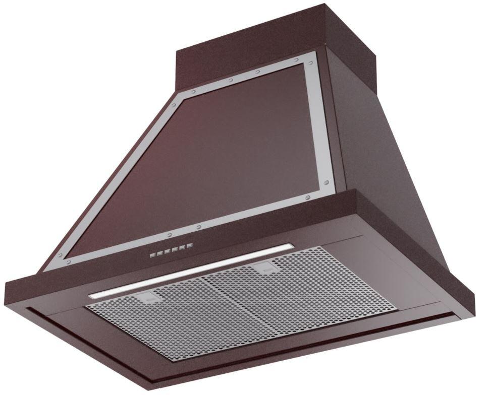 Ilve UANB30BUC Nostalgie 30 Inch Burgundy Wall Mount Convertible Range Hood