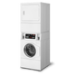 Speed Queen SV6001WE Commercial Coin Drop Stacked Washer-Dryer