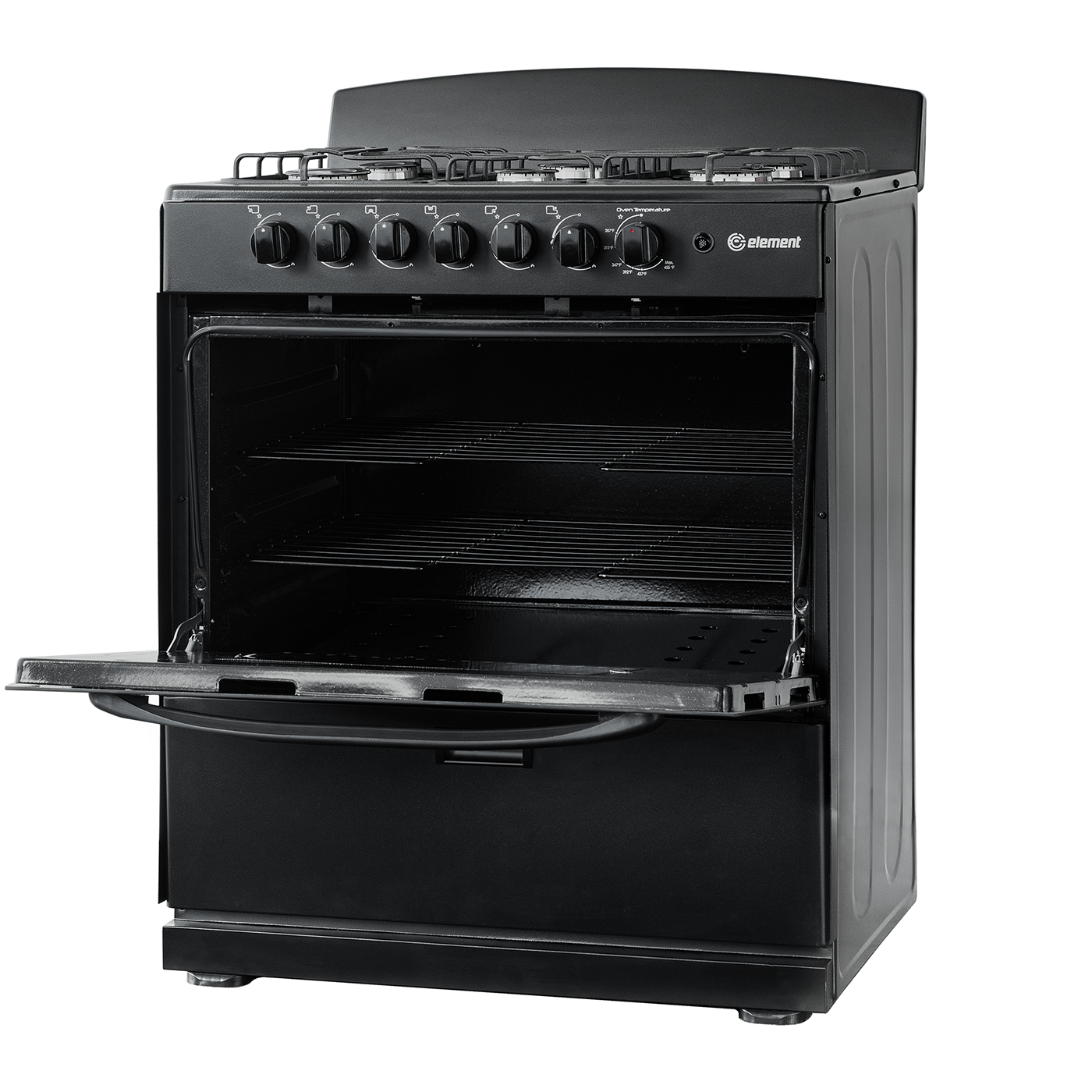 Element Appliance EEGR3A6MCCB Element Electronics 4.0 Cu. Ft. 30", 6-Burner Gas Range (Eegr3A6Mccb)