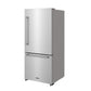 Thor Kitchen TRF3017BF 30 Inch Bottom Freezer Refrigerator In Stainless Steel