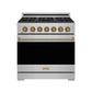 Thor Kitchen RSG36PBRZ 36 Inch Professional Gas Range With Precision Knob In Stainless Steel And Bronze Gordon Ramsay Series