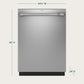 Cafe CDT828P2VS1 Café™ Customfit Energy Star Stainless Interior Smart Dishwasher With Ultra Wash & Dry, 42 Dba