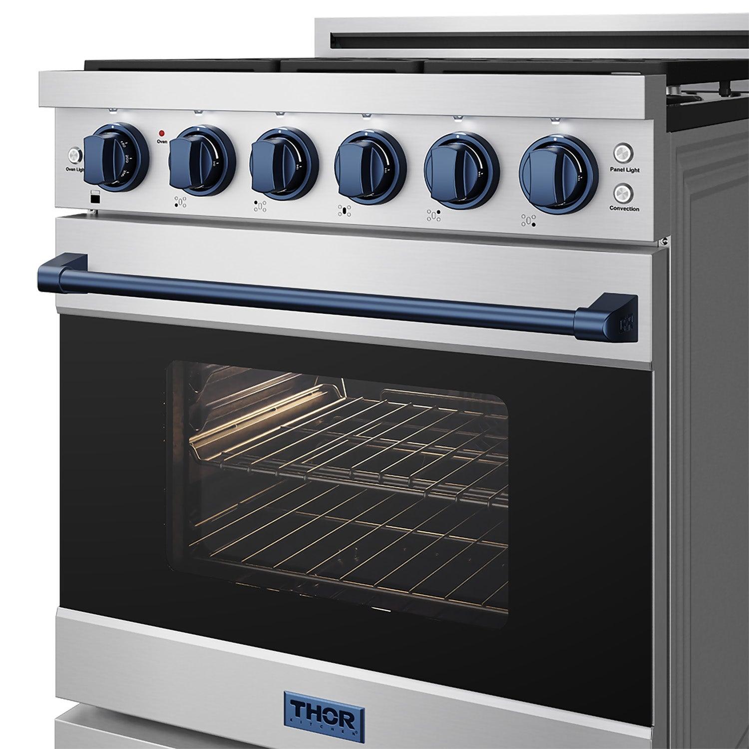 Thor Kitchen RSG30PLPBLU 30 Inch Professional Liquid Propane With Precision Knob Control In Stainless Steel/Blue