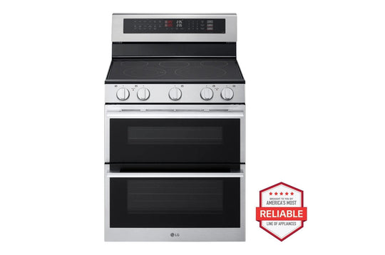 Lg LDEL7324YE 7.3 Cu. Ft. Smart Electric Double Oven Freestanding Range With Probake Convection®, Air Fry & Air Sous Vide