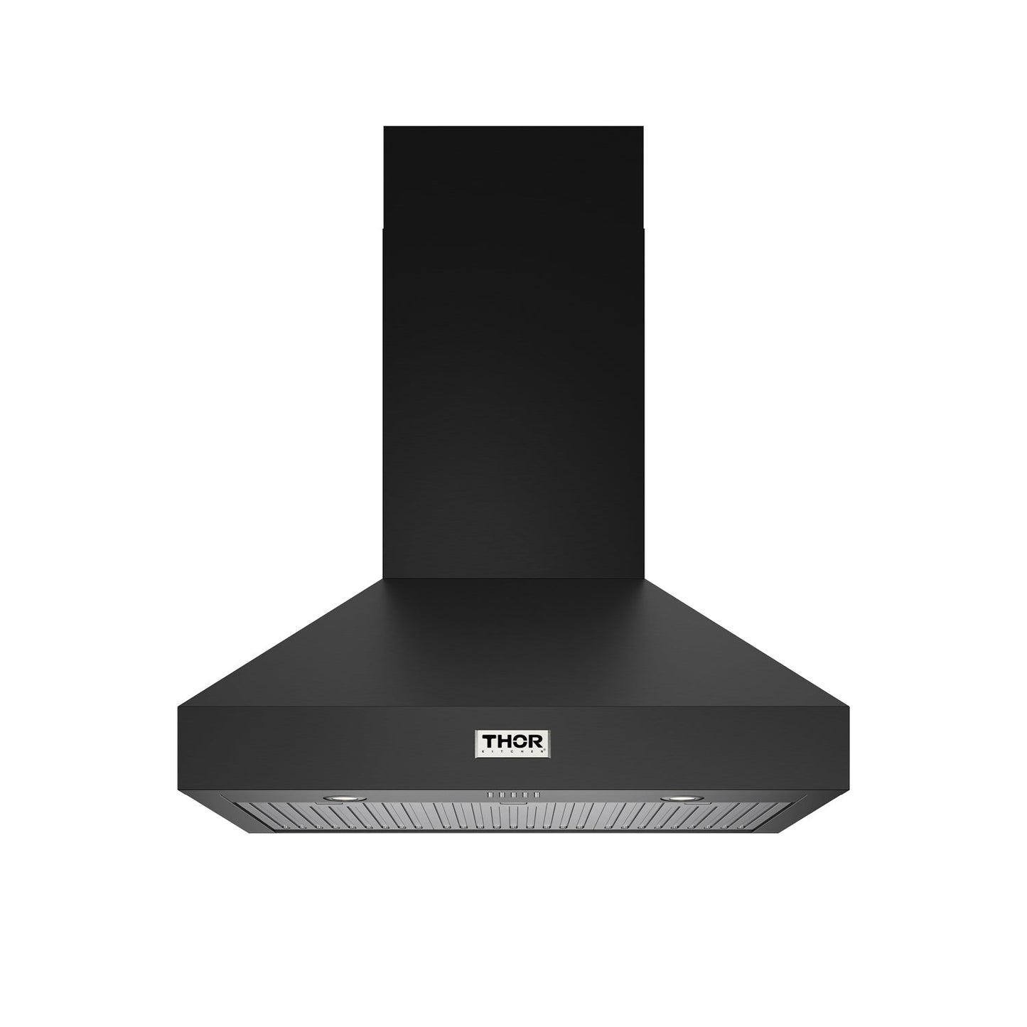 Thor Kitchen TRH36PB 36 Professional Wall Mount Pyramid Range Hood In Black
