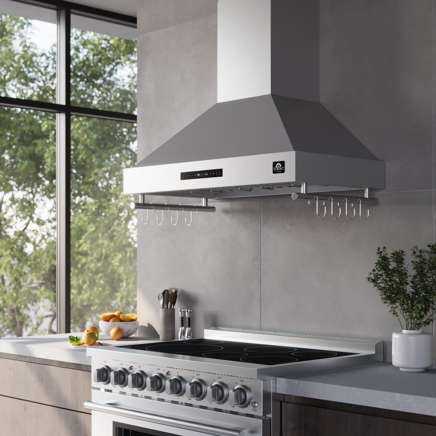 Forno FRHWM550336 Forno Venezia 36 Inch Wall-Mounted Range Hood With Touch Controls And Baffle Filters